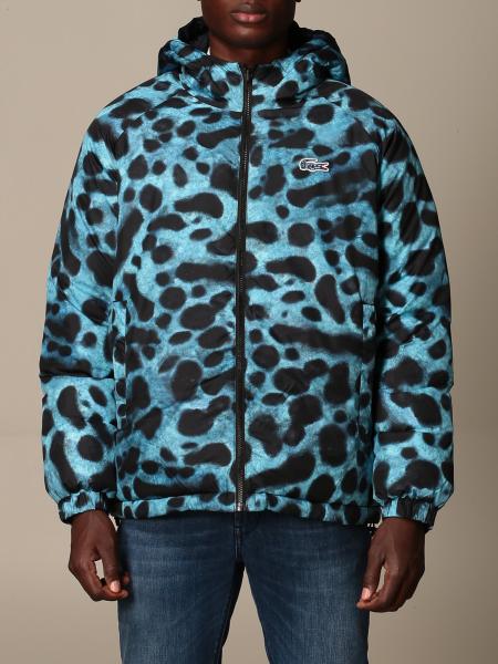 LACOSTE: Geographic" jacket with animalier logo - Gnawed Blue | Lacoste jacket BH6448 online on GIGLIO.COM