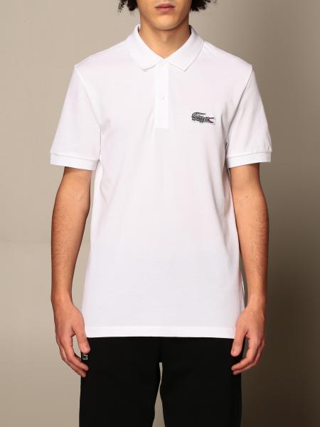 vegetation Dinkarville greb Lacoste Outlet: "National Geographic" polo shirt with animalier logo -  White | Lacoste t-shirt PH6286 online at GIGLIO.COM