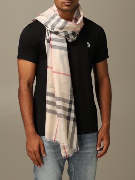 Erasure Derfra Tablet BURBERRY: wool and silk check scarf - Beige | Burberry scarf 8015407 online  on GIGLIO.COM