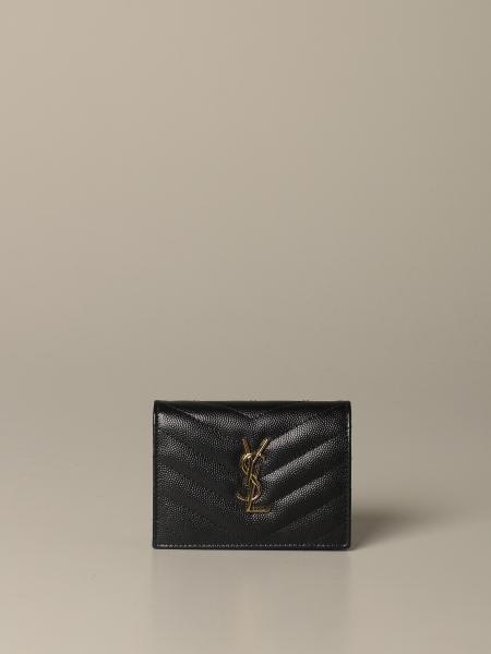 SAINT LAURENT - Monogram quilted leather card holder