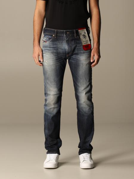 Diesel Outlet: x jeans in stretch used slim denim - Denim | Diesel jeans 00SB6D 009JT online on