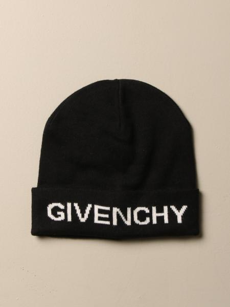 Givenchy Outlet: Cappello in misto cotone con logo - Nero | Cappello  Bambino Givenchy H21038 GIGLIO.COM