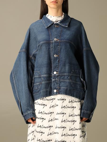 Jacket Balenciaga Blue size 36 FR in Denim  Jeans  32455480