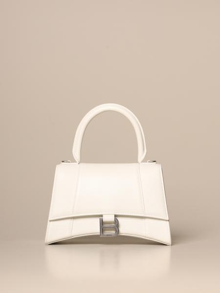 balenciaga hourglass white bag