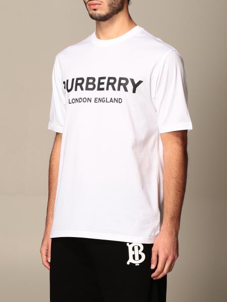 BURBERRY: Letchford cotton t-shirt with logo | T-Shirt Burberry Men ...