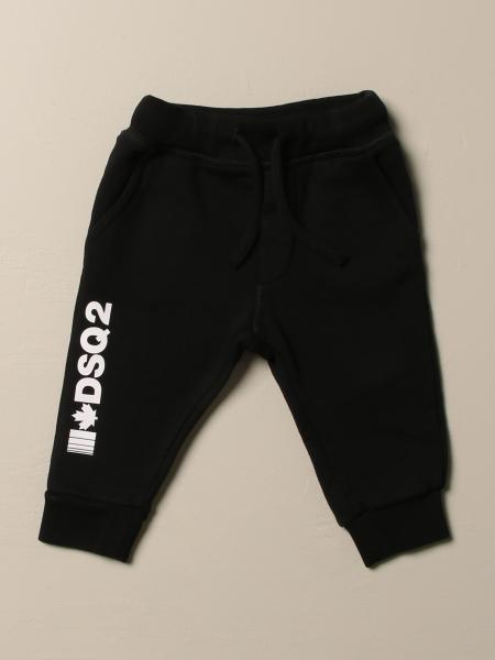 Dsquared2 Junior Outlet: pants for baby - Black | Dsquared2 Junior ...