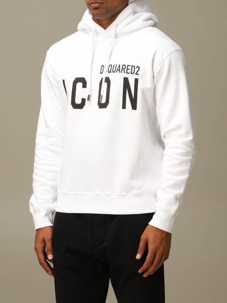 DSQUARED2: Icon cotton sweatshirt with logo | Sweatshirt 