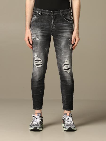 wetgeving Variant baard Dsquared2 Outlet: slim fit Skater jeans with breaks - Black | Dsquared2  jeans S74LB0809 S30503 online on GIGLIO.COM