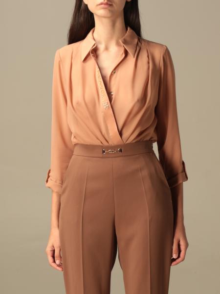 Body a camicia Elisabetta Franchi con ricami