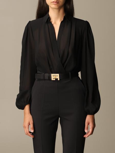 Body a portafoglio Elisabetta Franchi in georgette
