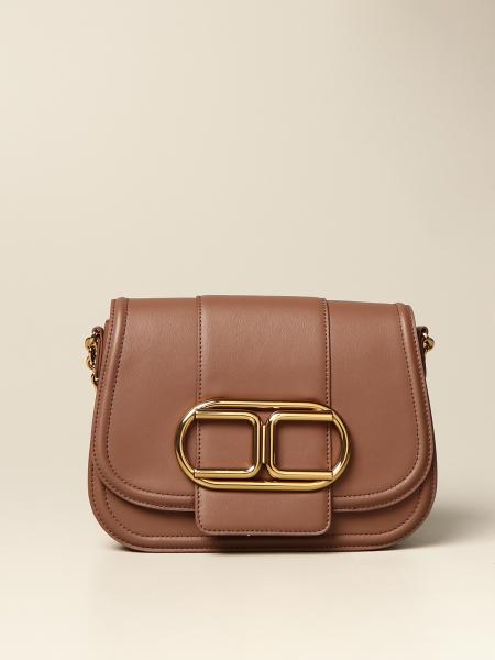 ELISABETTA FRANCHI: bag in synthetic leather with buckle | Crossbody ...