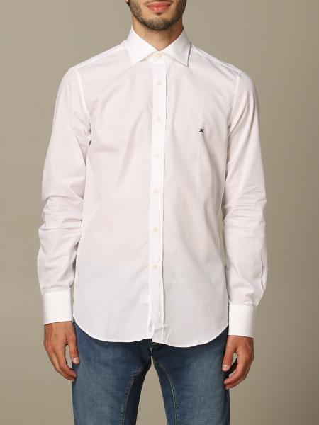 Xc Outlet: shirt in no iron cotton with embroidered logo - White | Xc