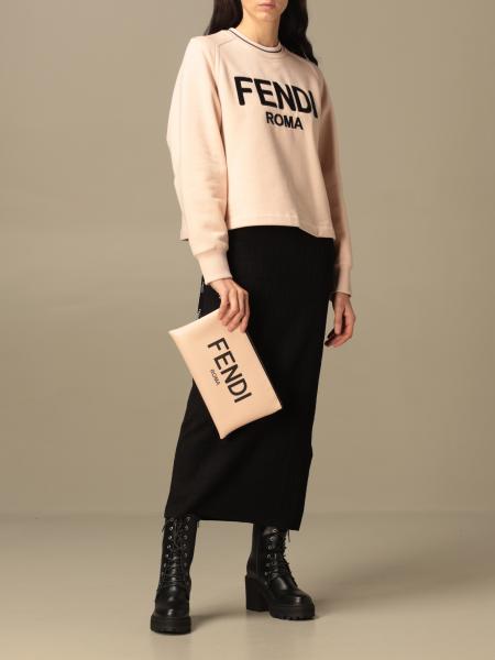 fendi clutch pink