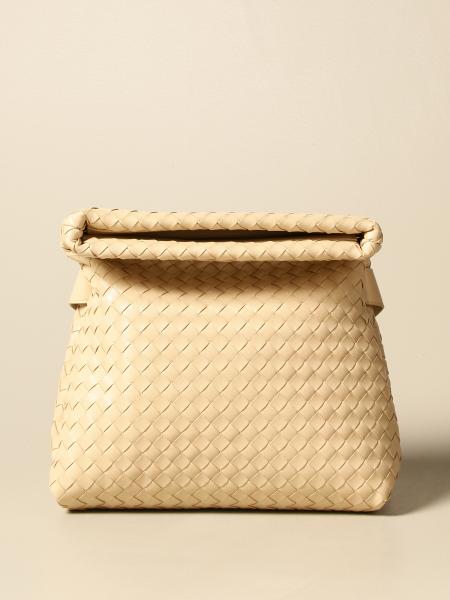 Bottega Veneta Beige Calfskin Leather The Pouch Shoulder Bag