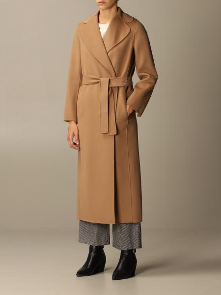 S MAX MARA: Poldo coat in virgin wool | Coat S Max Mara Women Camel ...