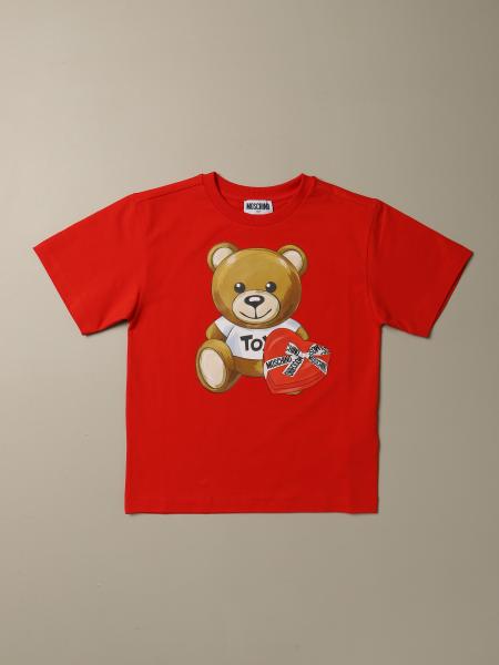 Moschino Kid Outlet: T-shirt kids - Red | Moschino Kid t-shirt HEM02T ...