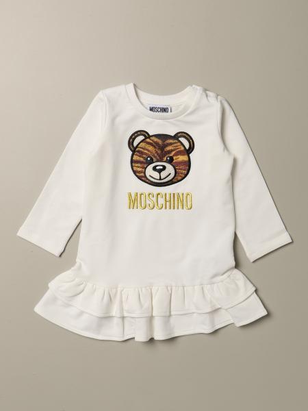 Moschino Baby 老虎泰迪贴布连衣裙