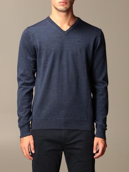 XC V-neck sweater in extrafine Merino wool