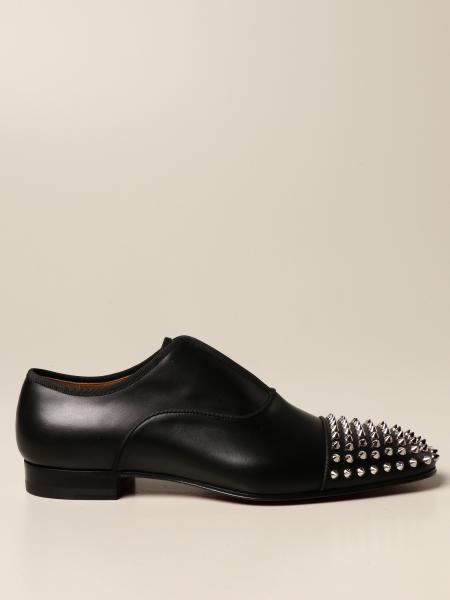 Christian Louboutin Alpha Male Satin And Patent Leather Dress Shoes in  Black for Men