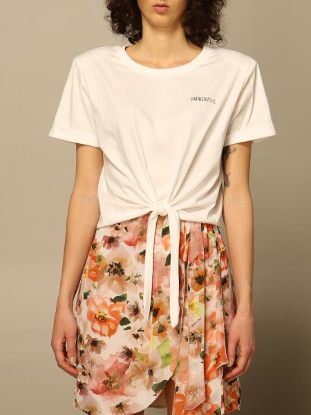 Patrizia Pepe T-shirt in cotton with knot