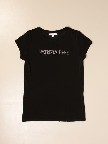 Patrizia Pepe bambino: T-shirt Patrizia Pepe con logo di strass