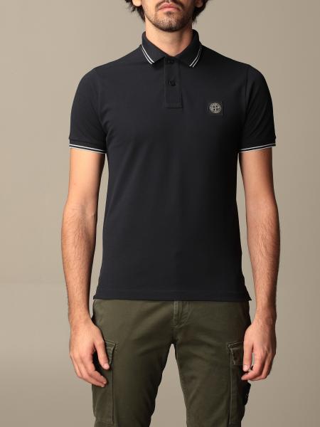 blue stone island shirt