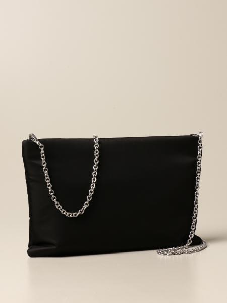 prada triangle logo clutch