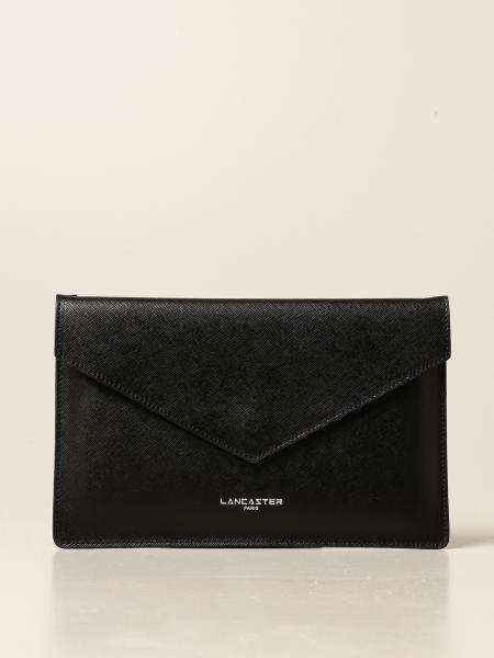 LANCASTER PARIS: clutch bag in saffiano leather - Black | Lancaster ...
