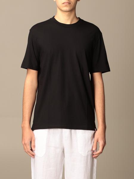 PAOLO PECORA: cotton T-shirt - Black | Paolo Pecora t-shirt F072 4169 ...