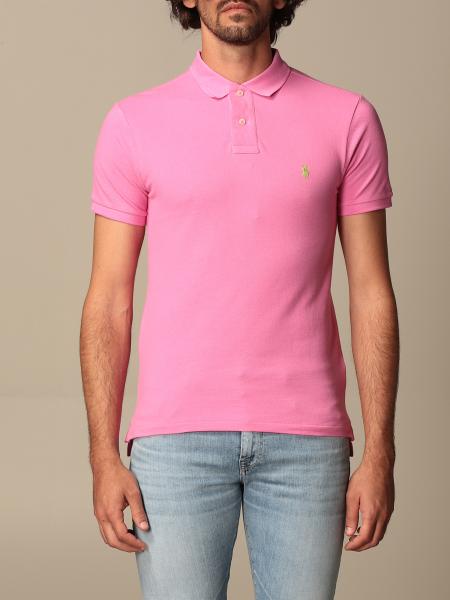 atmosfeer afbetalen Verhandeling Polo Ralph Lauren Outlet: slim fit cotton polo shirt - Pink | Polo Ralph  Lauren polo shirt 710795080 online on GIGLIO.COM