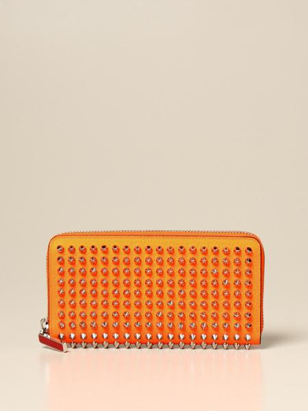 CHRISTIAN LOUBOUTIN: Panettone wallet with all over studs 