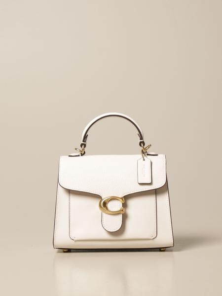 COACH: Tabby bag in smooth and textured leather - White | Coach handbag ...