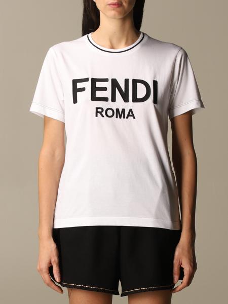 FENDI：Tシャツ レディース - ホワイト | GIGLIO.COMオンラインのFendi Tシャツ FS7254 AC6B