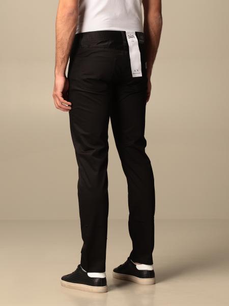 men's black armani trousers