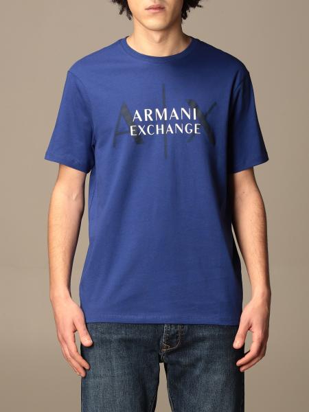 ARMANI EXCHANGE: T-shirt men - Royal Blue | Armani Exchange t-shirt ...
