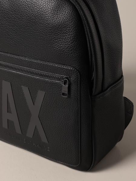 armani exchange backpack leather