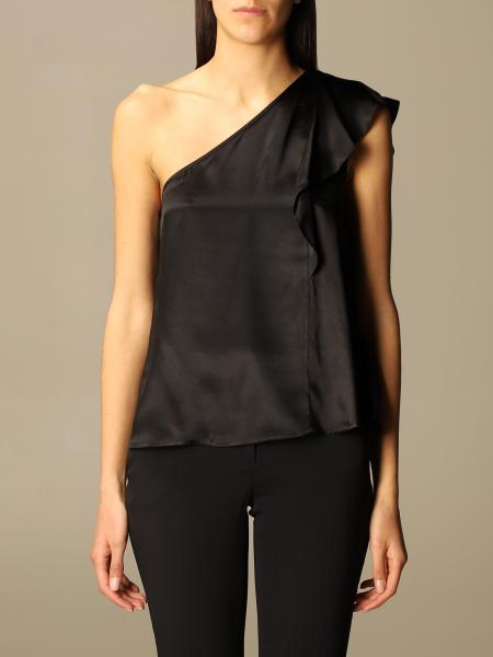 L'autre Chose women: L'autre Chose one-shoulder silk top
