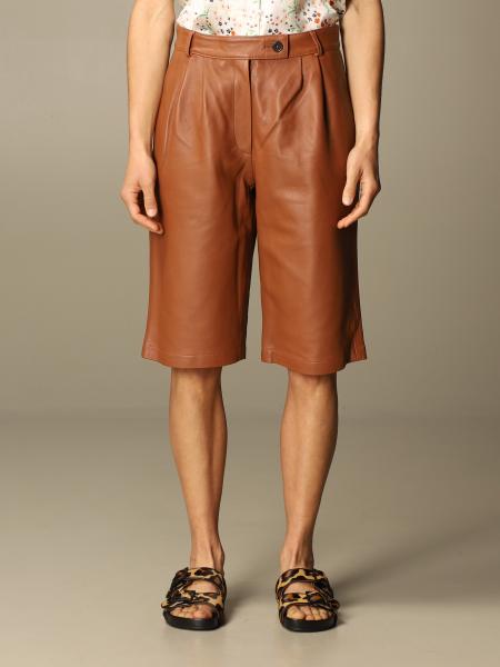L'autre Chose Bermuda shorts in leather