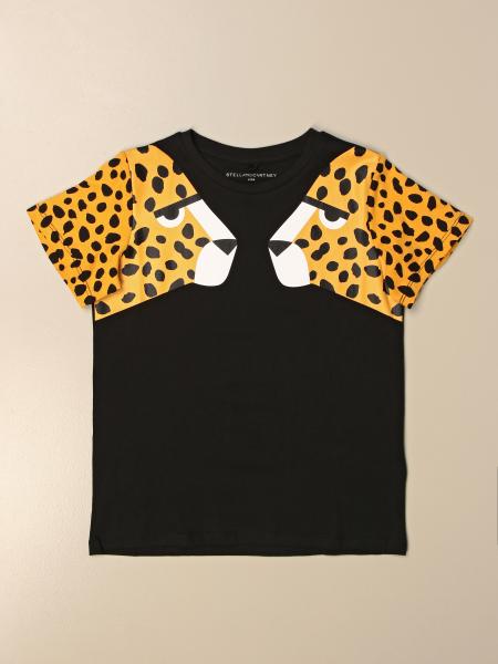 T-shirt Stella McCartney in cotone animalier