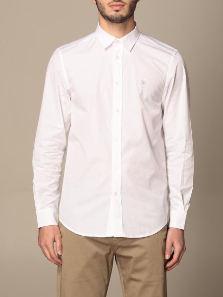 DIESEL: shirt in cotton poplin - White | Diesel shirt 00SHYK 0DAUU ...