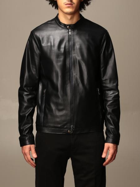 XC leather jacket with zip