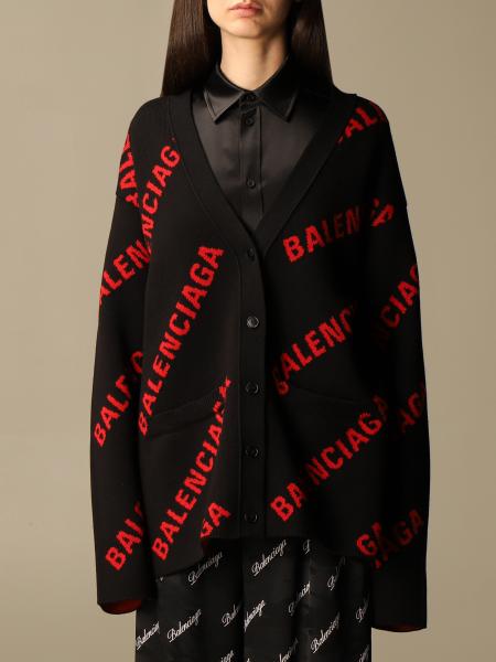 BALENCIAGA：カーディガン レディース - レッド | GIGLIO.COM 