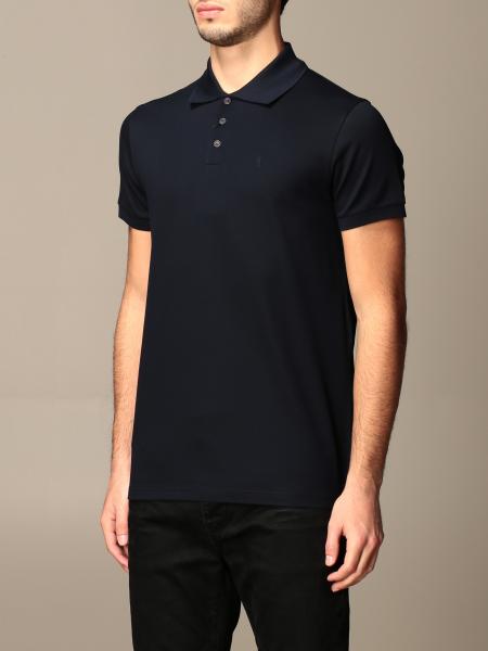 SAINT LAURENT: basic polo shirt in piqué cotton | Polo Shirt Saint 