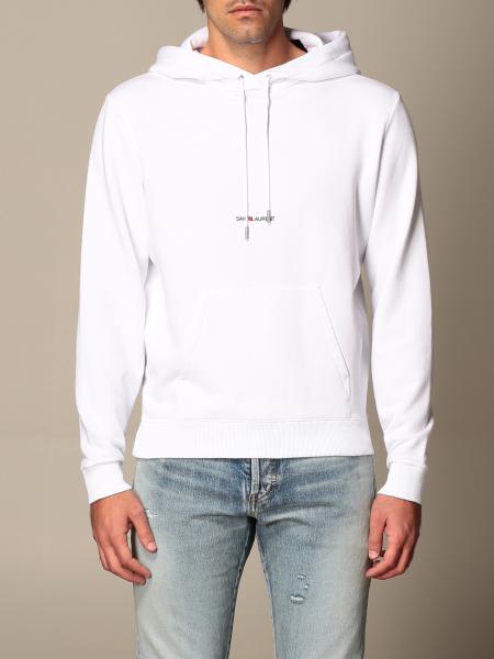 white saint laurent hoodie