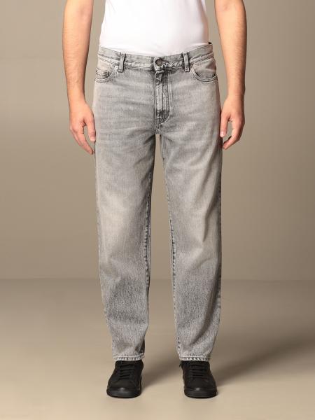 SAINT LAURENT: jeans in denim - Grey | Saint Laurent jeans 644678 Y951A online on GIGLIO.COM