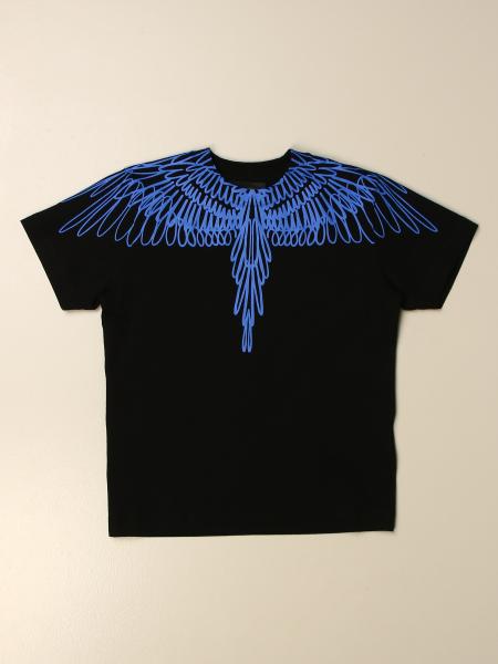 Marcelo Burlon cotton t-shirt with bird feathers