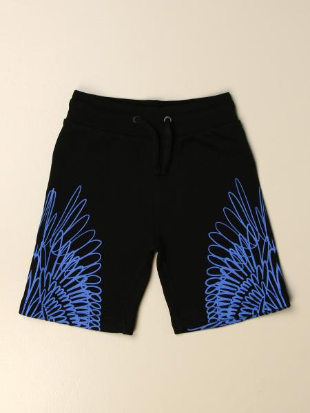 Marcelo Burlon County Of Milan boys' clothing: Marcelo Burlon cotton jogging shorts with bird feathers