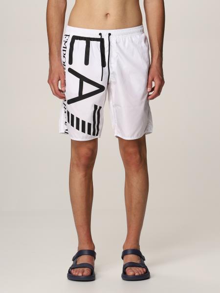 EA7: swimsuit for man - White | Ea7 swimsuit 902047 1P737 online at ...