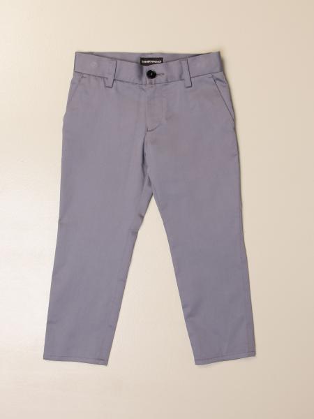 Pantalone Emporio Armani in raso di cotone stretch