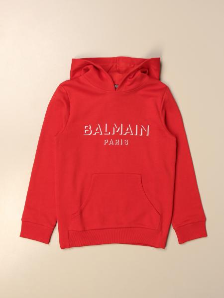 IetpShops Ukraine - Balmain mid-length Kids logo-sequined cotton sweatshirt  - monogram hooded jacket Balmain mid-length - Beige Balmain mid-length  quilted